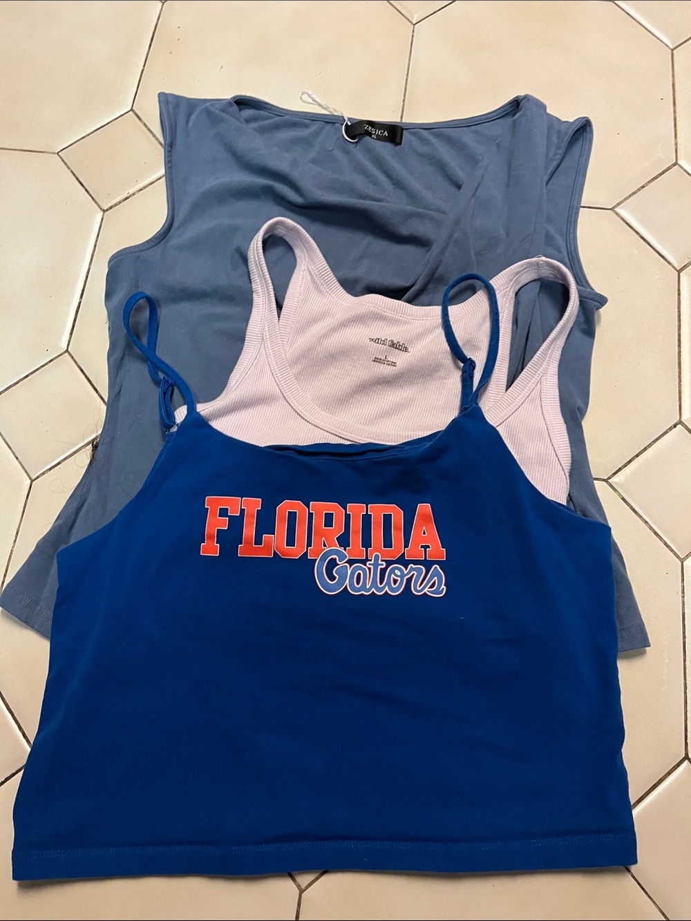 Florida Gators Blue Cropped Tank Top - Women's and 2 other tops
